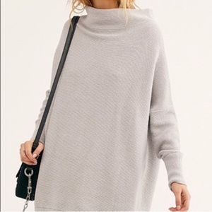 Free People Ottoman Slouchy Tunic Oyster Grey S